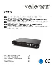 Velleman DVR8T3 Guía Rápida