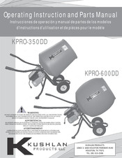 Kushlan Products KPRO-600DD Instrucciones De Operación Y Manual De Partes