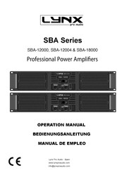 Lynx Pro Audio SBA-12004 Manual De Empleo