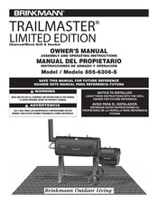 BRINKMAN TRAILMASTER 855-6306-S Manual Del Propietário