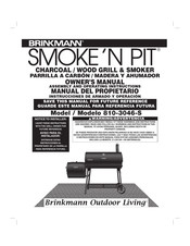 BRINKMAN SMOKE'N PIT 810-3046-S Manual Del Propietário