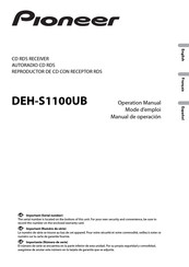 Pioneer DEH-S1100UB Manual De Operación