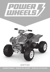 Mattel HOT WHEELS POWER WHEELS GWT20 Manual Del Usuario