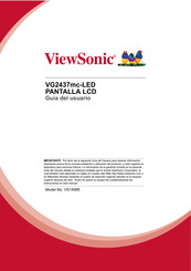 ViewSonic VG2437mc-LED Guia Del Usuario