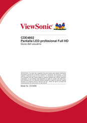 ViewSonic CDE4802 Guia Del Usuario