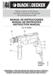 Black and Decker PRO KR655 Manual De Instrucciones