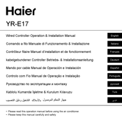 Haier YR-E17 Manual De Operación E Instalación