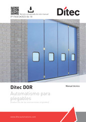 DITEC DOR1BHS Manual Tecnico