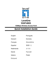 LevelOne WAP-6003 Guía De Instalación Rápida