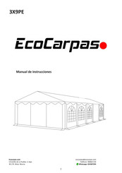 EcoCarpas 3X9PE Manual De Instrucciones