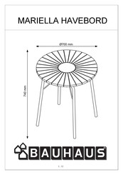 Bauhaus MARIELLA Instrucciones De Montaje