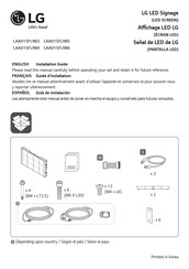 LG LAA015FL9B4 Guia De Instalacion