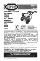 Simpson ALH4033 Manual De Instrucciones