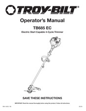 Troy-Bilt TB685 EC Manual Del Operador