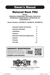 Tripp-Lite AGPD6674 Manual Del Propietário