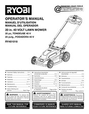 Ryobi RY401018 Manual Del Operador