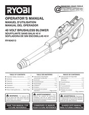 Ryobi RY404013 Manual Del Operador