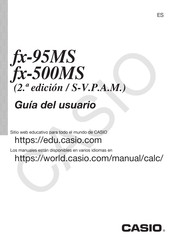 Casio fx-500MS Guia Del Usuario