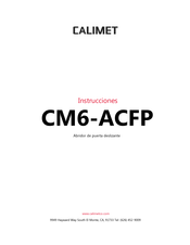 Calimet CM6-ACFP Instrucciones