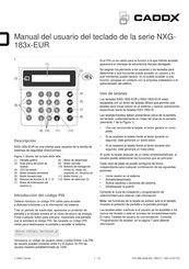 CADDX NXG-1831-EUR Manual Del Usuario