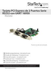 StarTech PEX2S950 Guia Del Usuario