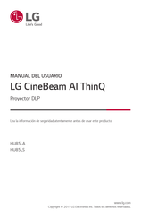 LG CineBeam AI ThinQ HU85LA-NA Manual Del Usuario