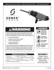 Sunex Tools SX261A Guia De Inicio Rapido