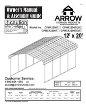 Arrow Storage Products CPH122007 Manual Del Propietario E Instrucciones De Ensamblaje