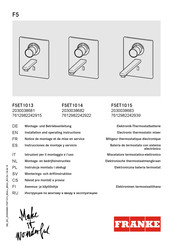 Franke F5ET1014 Instrucciones De Montaje Y Servicio