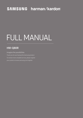 Samsung harman/kardon HW-Q80R Manual