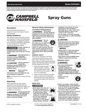 Campbell Hausfeld DH530001 Manual De Instrucciones De Operación