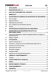 Powerplus POWC1060 Manual