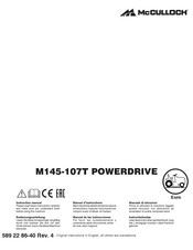 McCulloch POWERDRIVE M145-107T Manual De Instrucciones