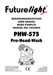 Futurelight Pro-Head-Wash PHW-575 Manual Del Usuario