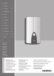 Siemens DH 40018 Instrucciones De Instalacion Y De Uso