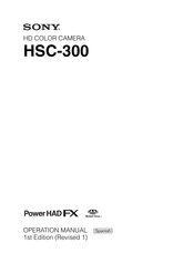 Sony HSC-300 Manual Del Operador