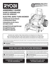 Ryobi RY48ZTR75CAN Guía De Armado