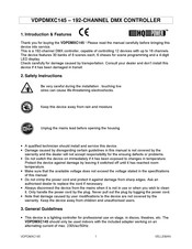 HQ-Power VDPDMXC145 Manual