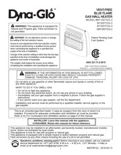 Dyna-Glo BF20DTDG-2 Serie Manual