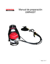 Honda Power Products UMR435T Manual De Preparación