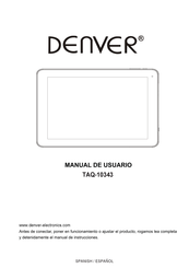 Denver TAQ-10343 Manual De Usuario
