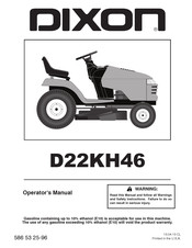 Dixon D22KH46 Manual De Operario