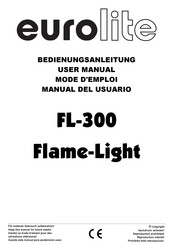 EuroLite Flame-Light FL-300 Manual Del Usuario