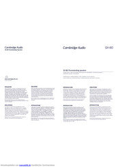 Cambridge Audio SX-80 Guia De Instalacion