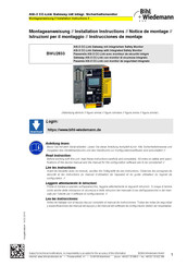 bihl+Wiedemann BWU2833 Instrucciones De Montaje