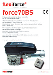 FlexiForce force70BS Instalación/Mantenimiento