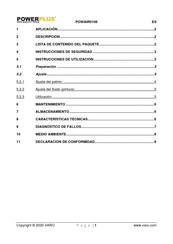 Powerplus POWAIR0106 Manual