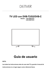 Denver LED-5568T2CS Guía De Usuario