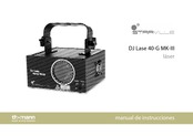 thomann Stairville DJ Lase 40-G MK-III Manual De Instrucciones