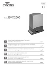 Cardin Elettronica EVO2000 Instrucciones De Uso Y De Programación